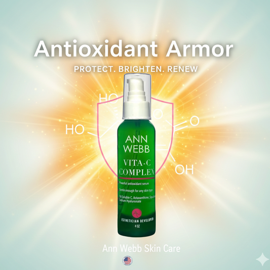 Ann Webb Vitamin C Serum - Natural Antioxidant Face Serum for Anti-Aging
