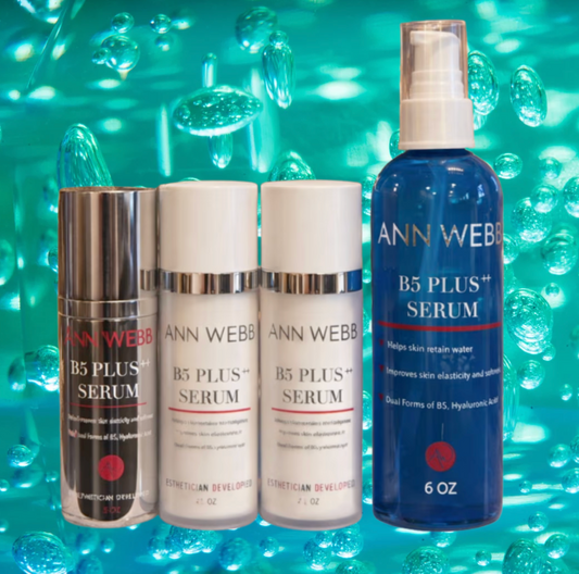 Ann Webb B5 Serum - Pharmaceutical Grade Vitamin B5 + Hyaluronic Acid Face Serum Made in USA
