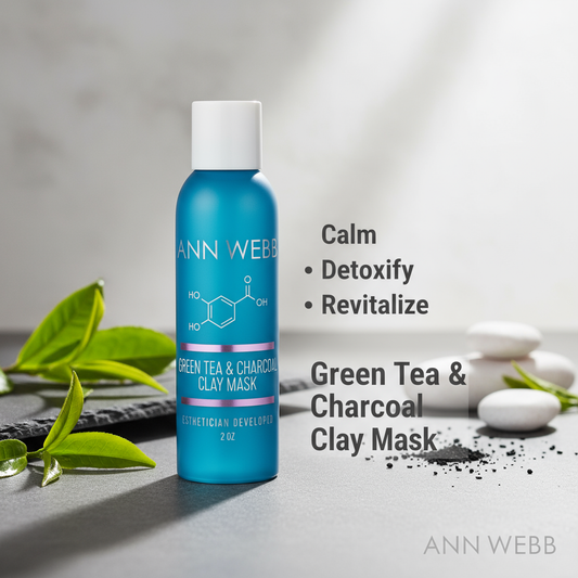 Green Tea Face Mask - Natural Anti-Inflammatory Soothing Mask by Ann Webb