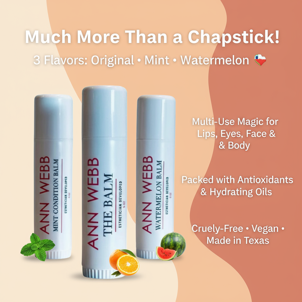 Ann Webb The Balm - best multi-purpose healing balm for dry skin, lips, cuticles, and under eyes