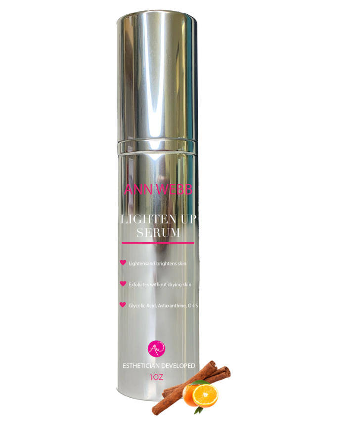 ANN WEBB Lighten Up Serum product information - ingredients and benefits for even skin tone
