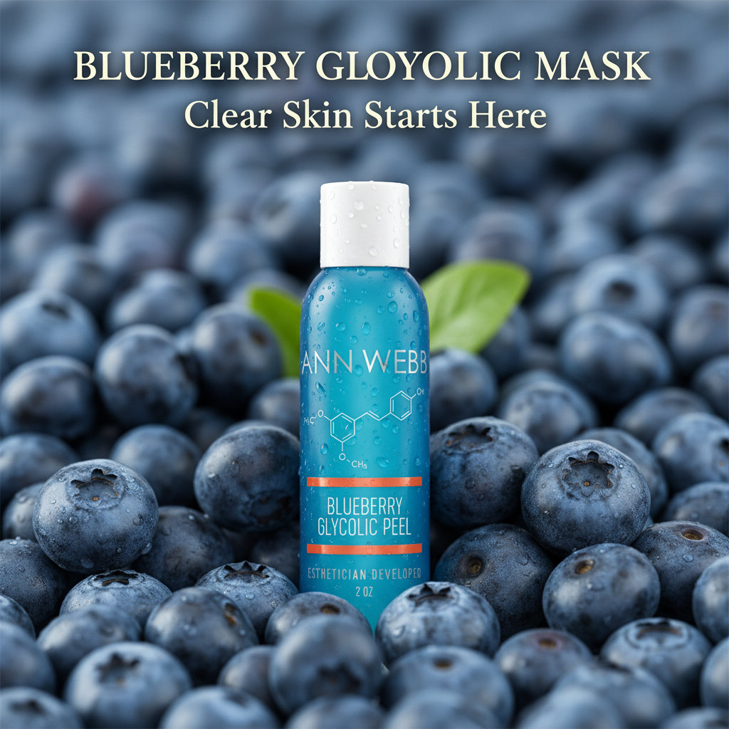 Blueberry Glycolic Mask Instagram Post with Text