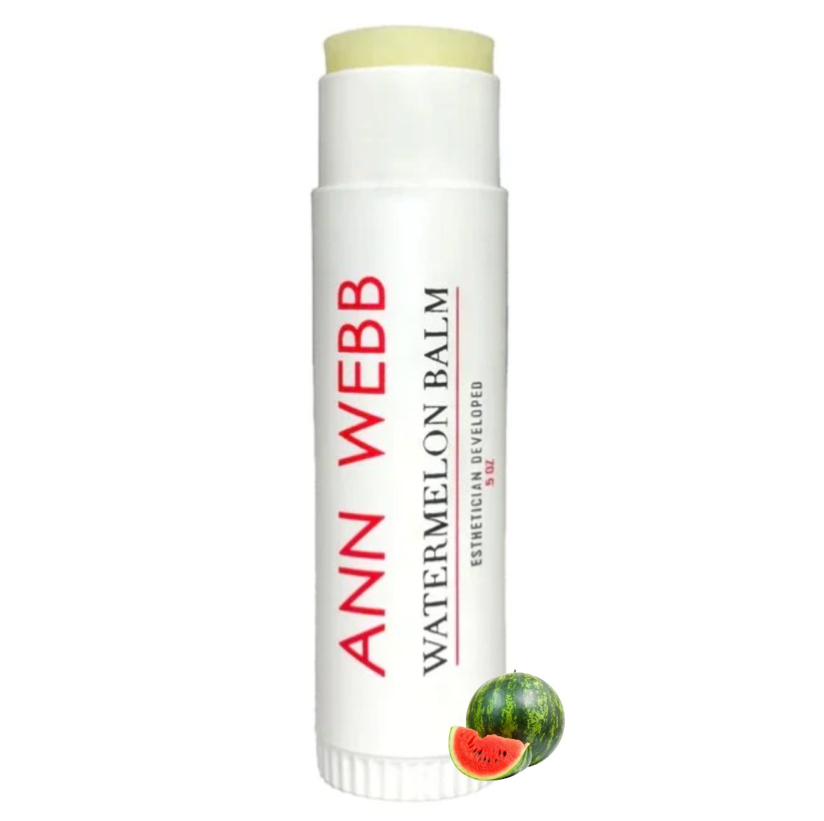 Ann Webb The Balm Watermelon flavor - vegan cruelty-free multi-use skin balm made in Texas