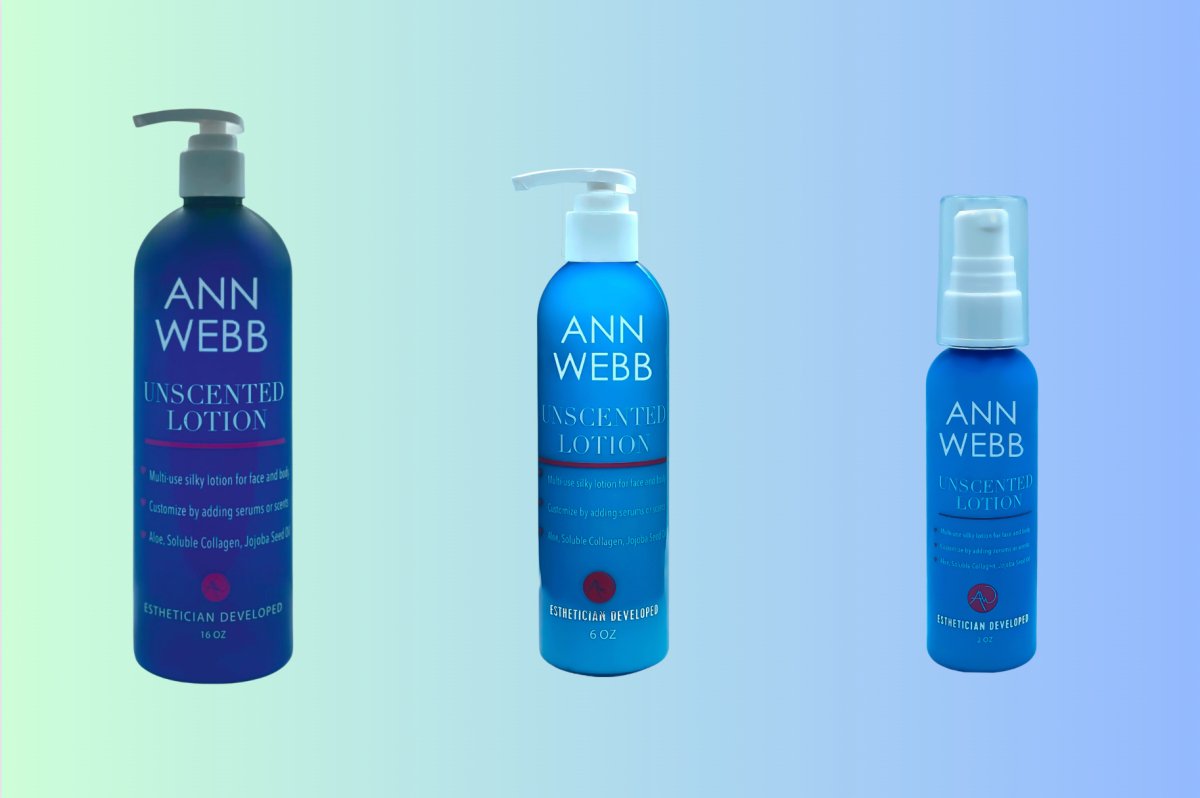 ANN WEBB Skin Care Unscented Lotion Face & Body - Ann Webb Skin Care - Webb Skin 3 Sizes