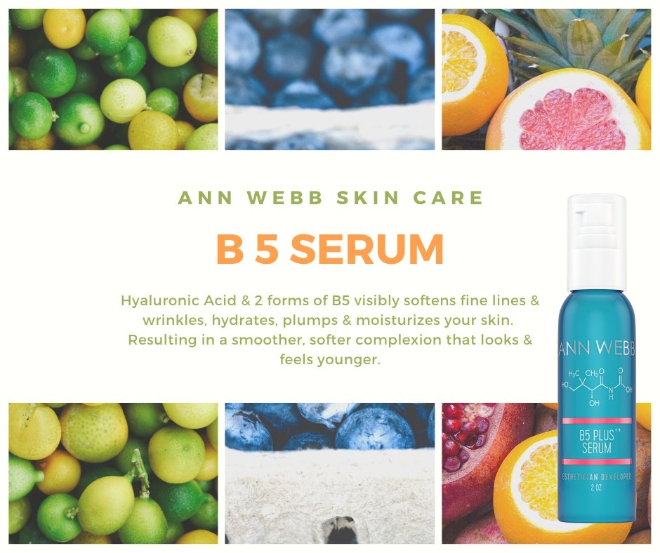 Ann Webb B5 Serum promotional image - anti-aging moisturizer