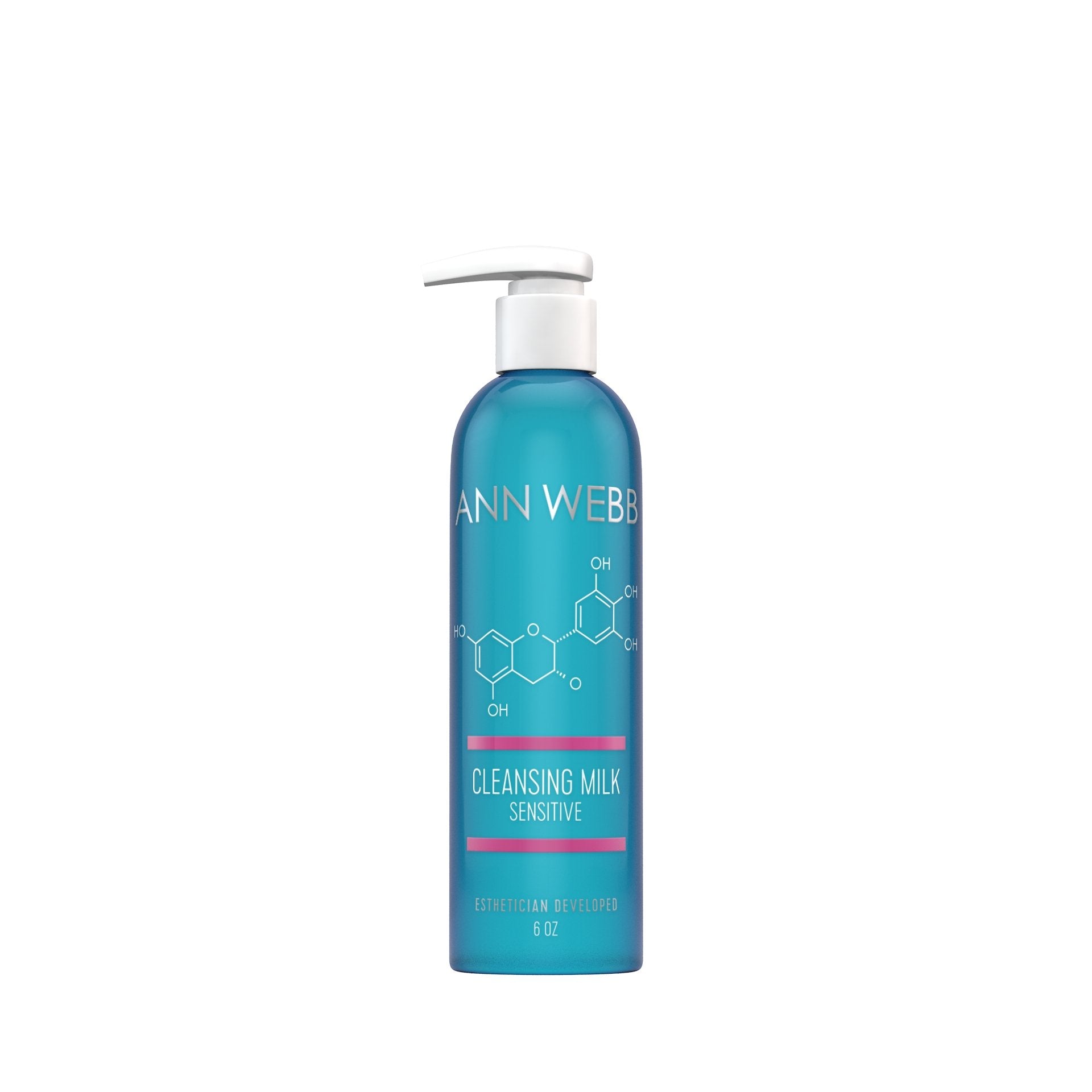 ANN WEBB Sensitive Cleansing Milk: Gentle Milky Cleanser that Nourishes and Rejuvenates skin.  Made in America.