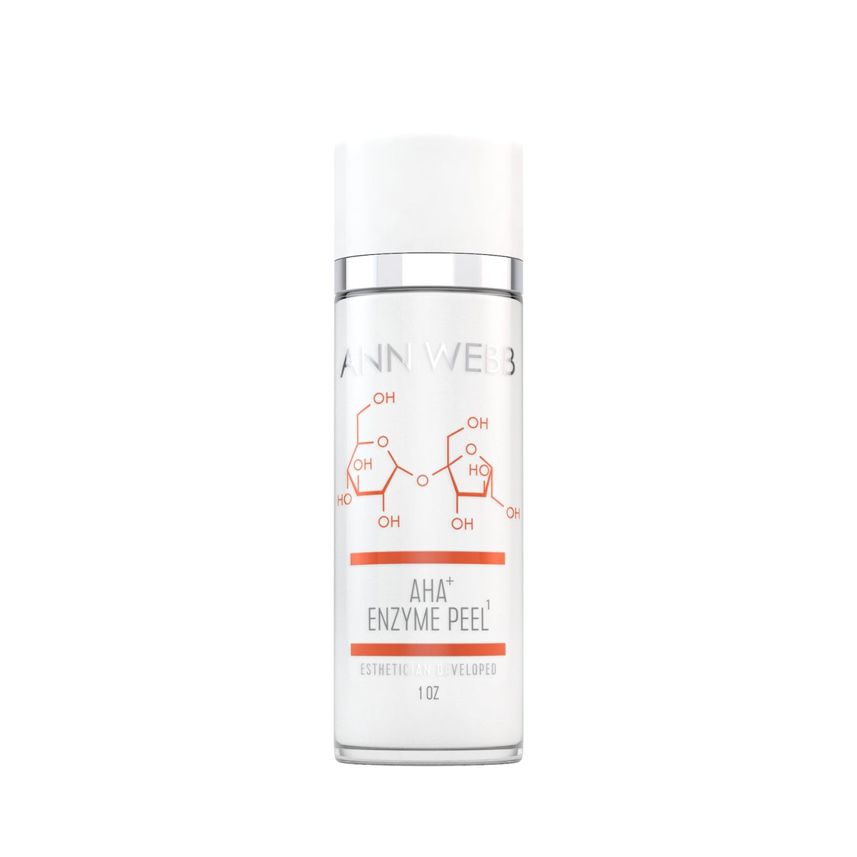 ANN WEBB Skin Products ENZYME AHA PEEL: Gentle Fruit Enzyme Peel to Brighten Complexion & Exfoliate Skin Made in USA