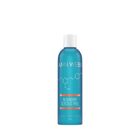 ANN WEBB Skin Care for Face Blueberry Gylcolic Peel is a  Stronger peel with fruit and physical exfoliators Made in America