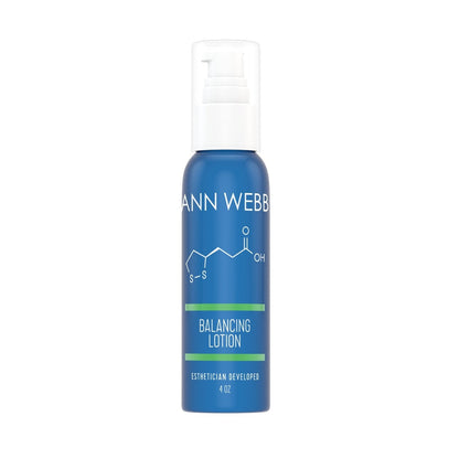 ANN WEBB Balancing Lotion is a light weight night time moisturizer with anti-aging peptides- Made in America