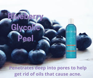 ANN WEBB Skin Care for Face Blueberry Gylcolic Peel is a  Stronger peel with fruit and physical exfoliators Made in America