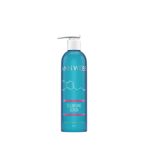 ANN WEBB Cleansing Scrub: Super hydrating cleanser with a gentle exfoliator that won't damage your skin. Made in America 