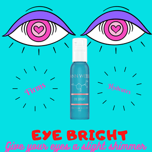 ANN WEBB Skin Products Eye Bright Cream a firming & hydrating cream w/ mica powder to give eyes a glow! Made in USA America